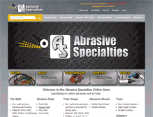 Tablet Screenshot of abrasivespecialties.net